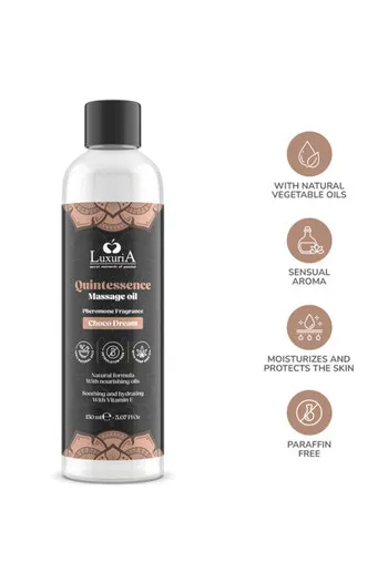 Quintessence Massage Oil al Cioccolato: Olio Naturale per Massaggi Sensuali