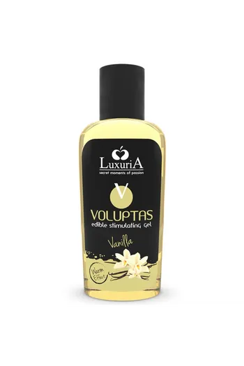 Voluptas Gel Stimolante Edibile - Sapore Vainilla, Effetto Calore | Gel da Massaggio Sensuale