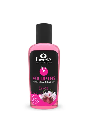 Voluptas Stimulating Gel: Edible Massage Gel with Warming Effect and Cherry Flavor
