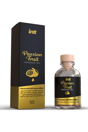 INTT Passion Fruit Massage Gel - Warming Massage Gel with Exotic Flavor