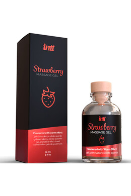 Gel Massaggio alla Fragola INTT - Effetto Calore per Intimità Sensuale