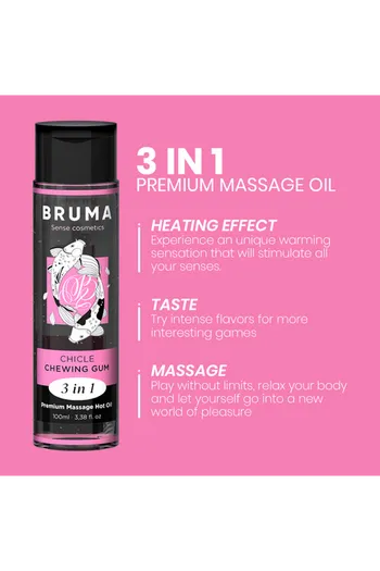 BRUMA Olio Massaggio Premium Effetto Calore - Sensuale e Versatile