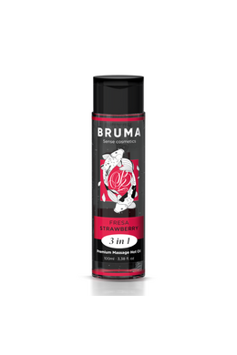 BRUMA Olio Massaggio Premium Effetto Calore alla Fragola | Benessere e Intimità