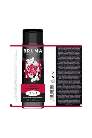 BRUMA Premium Heat Effect Strawberry Massage Oil | Wellness and Intimacy