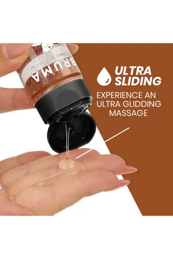 BRUMA Olio da Massaggio Premium Effetto Calore - Sapore Torta Americana | Benessere e Intimità