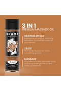 BRUMA Olio da Massaggio Premium Effetto Calore - Sapore Torta Americana | Benessere e Intimità