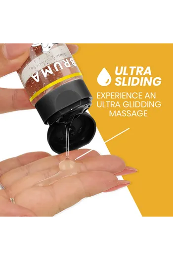 BRUMA Premium Heat Effect Massage Oil - Piña Colada Flavor for Sensual Experience