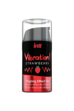 Vibration de INTT: Vibrating Stimulating Gel with Strawberry Flavor for Intense Intimacy