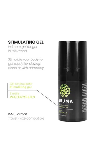 Watermelon flavored stimulating gel for intimacy