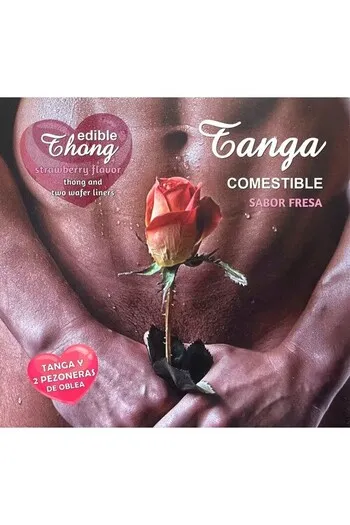 HOTFLOWERS - PERIZOMA UOMO+ 2 CAPEZZE IN WAFER ALLA FRAGOLA /es/pt/en/fr/it/