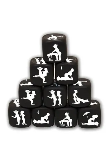 Black Position Dice - High-Quality Erotic Game | Diablo Picante
