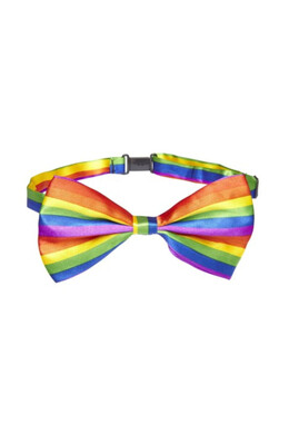LGBT Pride Bow Tie with Rainbow Flag
