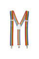 Pride Suspenders with Rainbow LGBT Flag