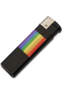 PRIDE - ACCENDINO NERO CON BANDIERA LGBT