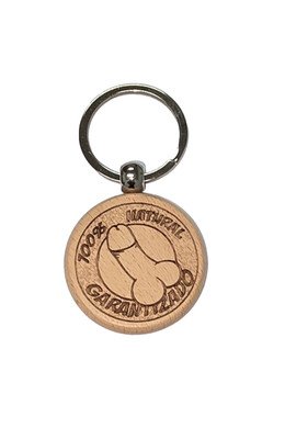 Wooden Penis Keychain - Original and Humorous Gift for Adults