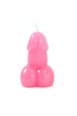 Candela a Forma di Pene Fucsia - Regalo Umoristico e Decorazione per Feste