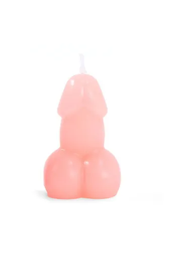 Pink Penis-Shaped Candle - Funny Gift for Parties and Decorations