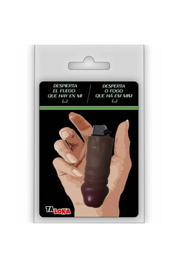 TALOKA - FANTASTIC LIGHTER IN THE SHAPE OF A MULATTO COLOR PENIS 100% RECHARGEABLE
