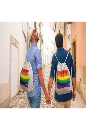 PRIDE - ZAINO CON BANDIERA LGBT IN COTONE