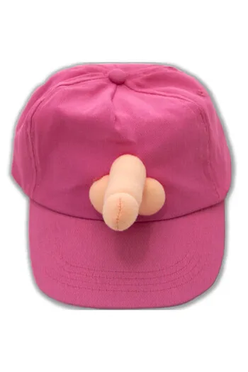 Fuchsia Pink Hat with Whistle - Spicy Gift for Parties and Birthdays