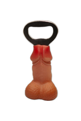 Penis/Vagina Shaped Bottle Opener - Standing Novelty Gift for Bachelor Parties & Events