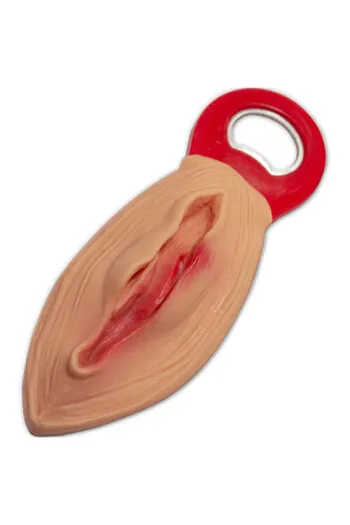 Vagina-Shaped Bottle Opener - Standing Novelty Gift for Bachelor Parties & Celebrations