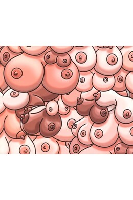 Rectangular Boobs Mouse Pad - Fun and Bold for Your Desk | DIVERTY SEX
