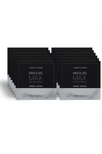 MIXGLISS Water Based Unscented - Pain-Free Anal Lubricant | 12 Single-Use Sachets
