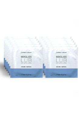 MIXGLISS Natural Water-Based Lubricant Without Perfume | 12 Single Doses