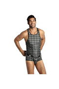 Microfiber Checkered Tank Top - Sexy Style and Ultimate Comfort