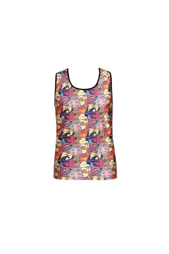 COMICS - Light Jersey Bodysuit with Comic Print | Anais Apparel