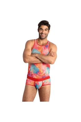 Men' sexy banana print lycra briefs