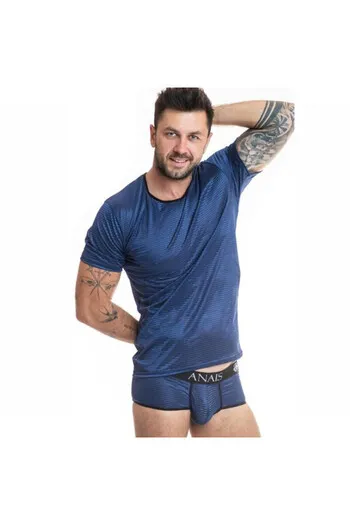 NAVALTul - Lingerie Uomo in Blu Marino con Strisce di Raso | Anais Apparel