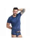 NAVALTul - Lingerie Uomo in Blu Marino con Strisce di Raso | Anais Apparel