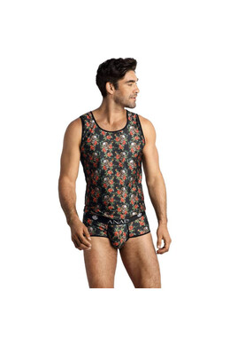 POWERModal Bodysuit: Soft Light Color with Roses and Skulls Print - Anais Apparel