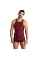 TRIBALSuave Red Microfiber with Expressive Animal Print - Anais Apparel