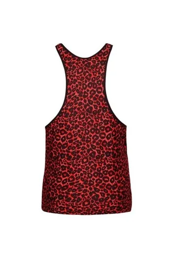 TRIBALSuave Microfibra Rossa con Stampa Animale Espressiva - Anais Apparel