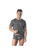 AEGIS Checkered Grey Camisole - Sexy Men' Lingerie High Quality | Anais Apparel