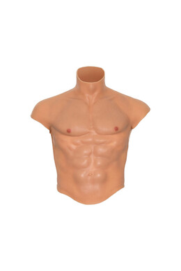 DESIDERIO NASCOSTO - MAGLIETTA ALTER EGO IN SILICONE CON TORSO MASCHILE E ADDOMINALI IN CARNE