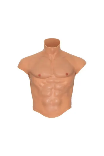 DESIDERIO NASCOSTO - MAGLIETTA ALTER EGO IN SILICONE CON TORSO MASCHILE E ADDOMINALI IN CARNE