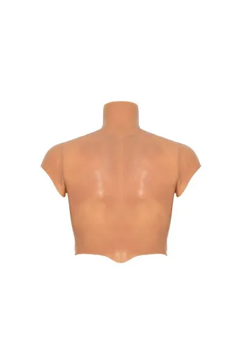 DESIDERIO NASCOSTO - MAGLIETTA ALTER EGO IN SILICONE CON TORSO MASCHILE E ADDOMINALI IN CARNE