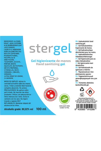 Gel Igienizzante Mani Idroalcolico Senza Risciacquo