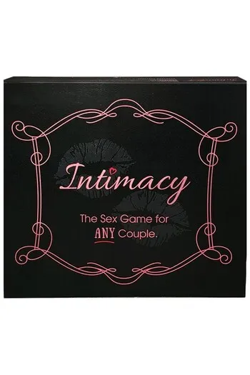 Couple's board game with intimate questions and erotic activities