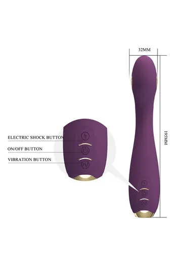 Pretty Love Vibro a Scossa Elettrica - Controllo App, Ricaricabile, Silicone Morbido