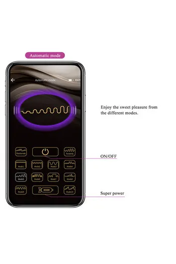 Pretty Love Electric Shock Vibrator - App Control, Rechargeable, Soft Silicone