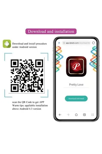 Uovo vibrante discreto controllato da app