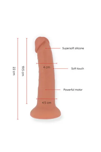 Dildo vibrante in silicone BOGOTÁ - Nuovo standard di piacere