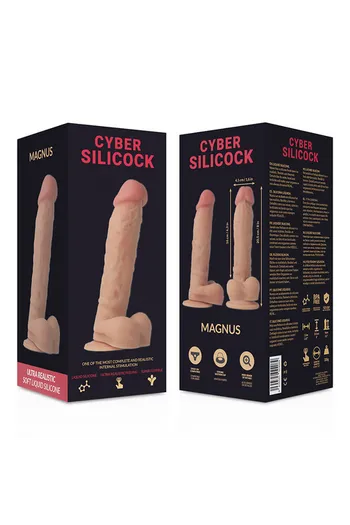 Arnesi CYBERSILICOCK®: Controllo Totale con Dildo Realistico e 3 Anelli di Silicone