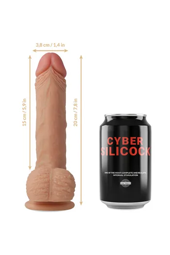 Arnesi per Dildo CYBERSILICOCK® + Dildo Realistico in Silicone | Set Completo