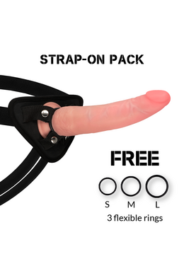 Dual Density Crusader Dildo with Rock Army Harness - Realistic Pleasure and Versatility